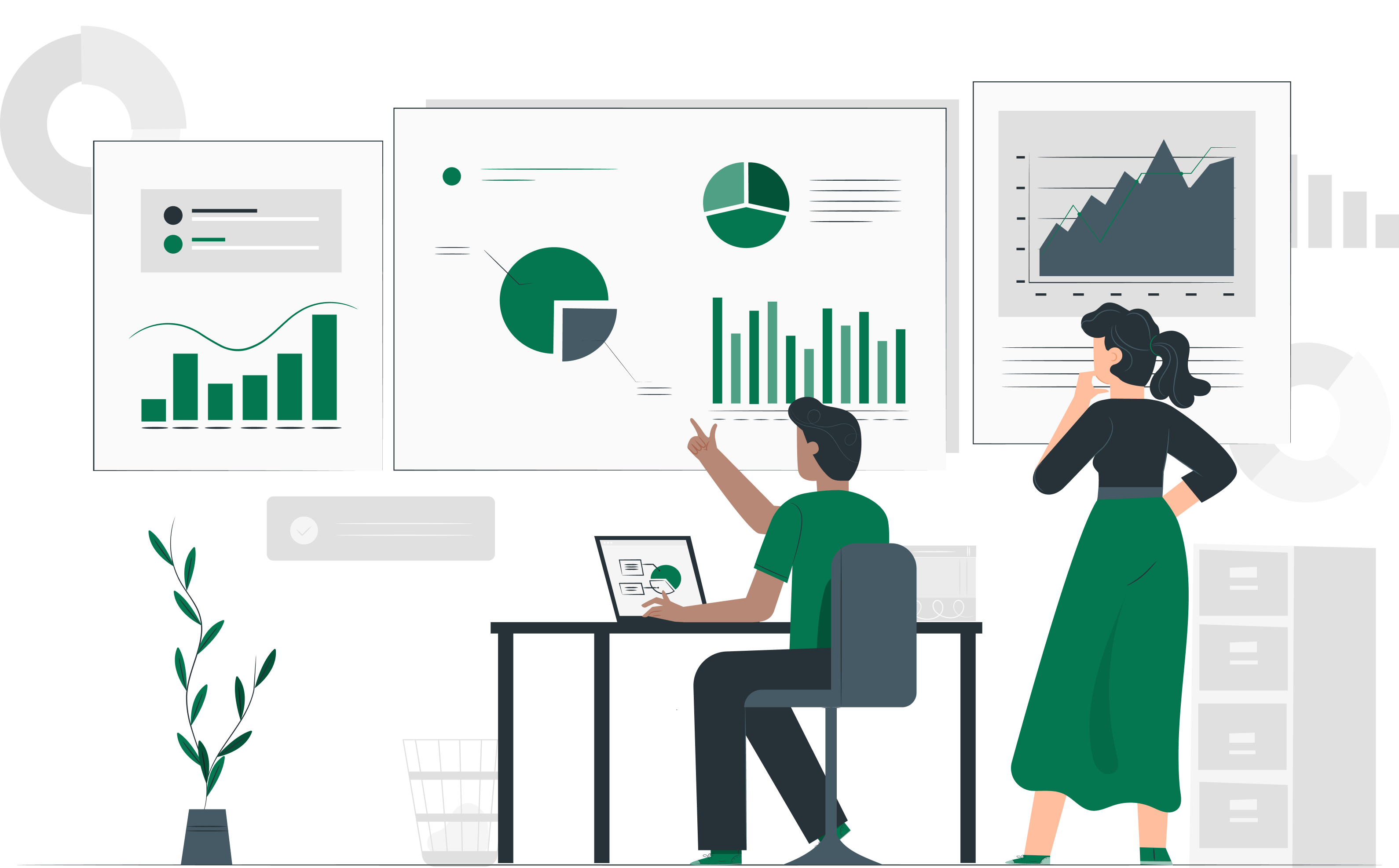 Reports and Analytics Illustration